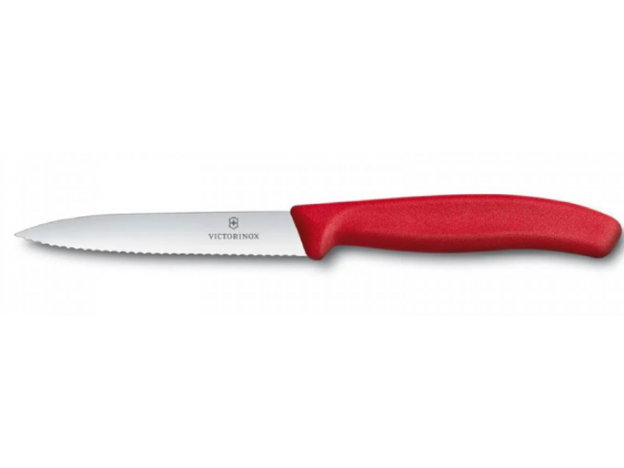 סכין ויקטורינוקס כללית 11 ס"מ - שפיץ משונן אדום