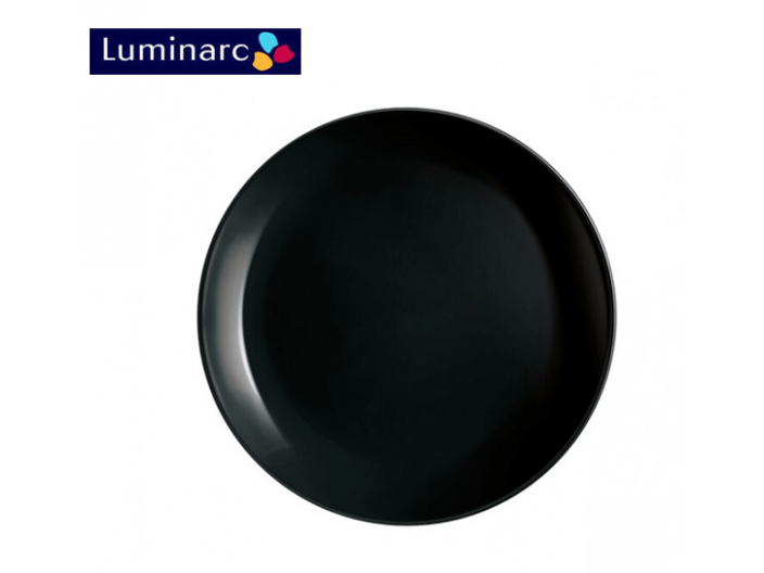 סט 6 צלחות מנה עיקרית לומינארק דיואלי שחור 25 ס"מ