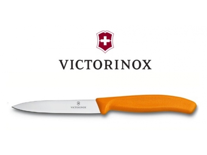סכין ויקטורינוקס כללית 11 ס"מ - שפיץ חלק כתום