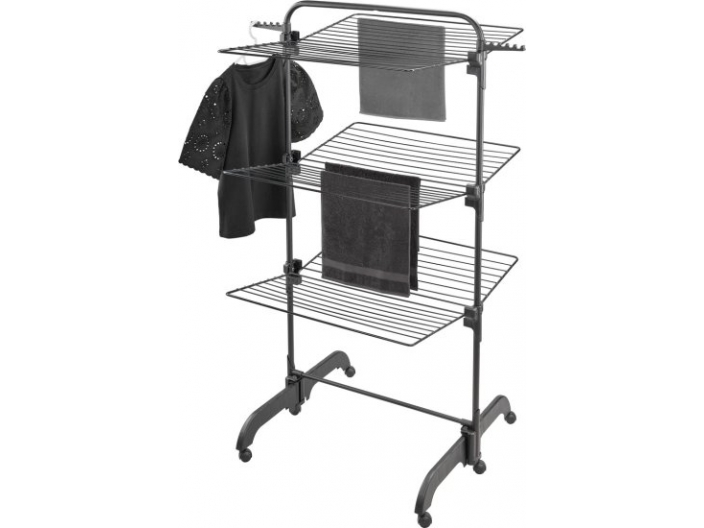 מתקן ייבוש כביסה מגדל Leifheit Comfort Tower 420 Black Diamond צבע שחור כולל משלוח עד הבית