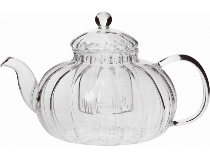  קומקום קנקן זכוכית לתה בנפח 1 ליטר + פילטר מזכוכית כלנית
