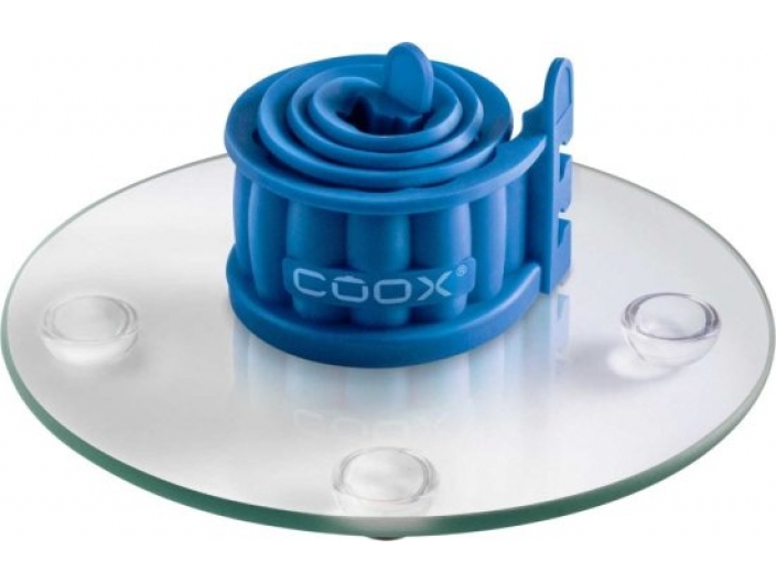 תבנית פאי מתפרקת Quiche dish עם תחתית זכוכית 18 ס”מ כחולה Coox