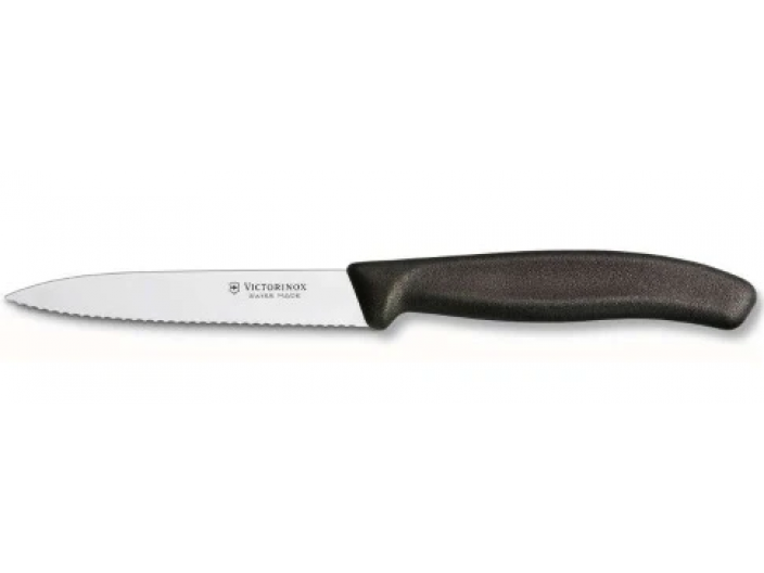 סכין ויקטורינוקס כללית 11 ס"מ - שפיץ משונן שחור