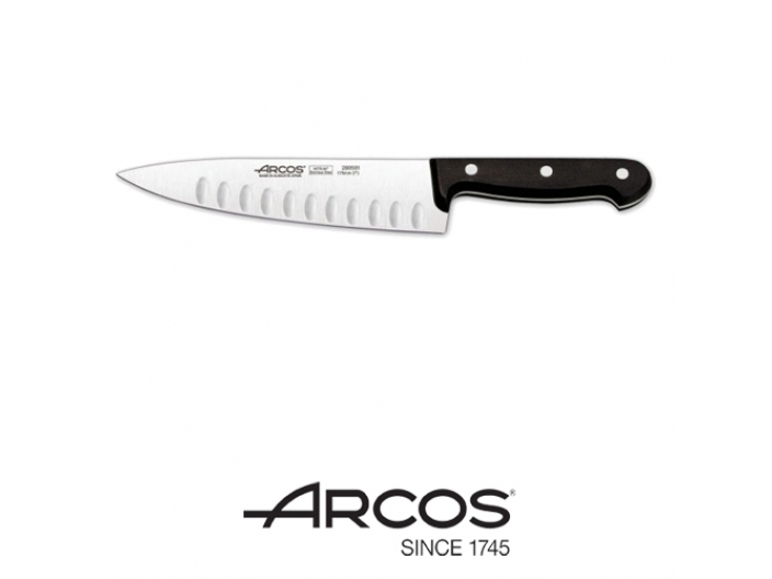 סכין שף ארקוס באורך 17.5 ס"מ עם חריצים