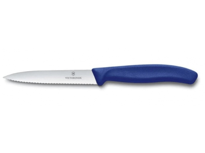 סכין ויקטורינוקס כללית 11 ס"מ - שפיץ משונן כחול