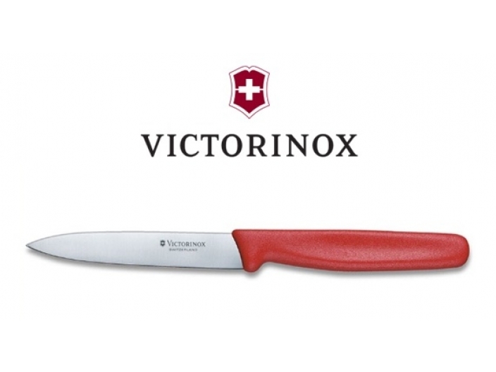 סכין ויקטורינוקס כללית 11 ס"מ - שפיץ חלק אדום