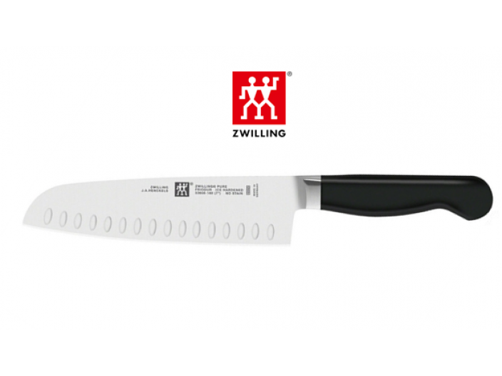 סכין סנטוקו 18 ס"מ צווילינג Zwilling סדרת Pure עם חריצים