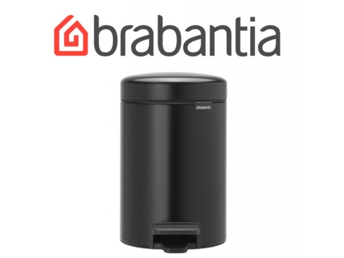 פח פדל 3 ליטר שחור מט Brabantia - NewIcon