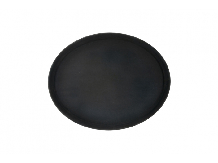 מגש מלצרים אובלי מידות 68x56 ס”מ פלסטיק וגומי שחור