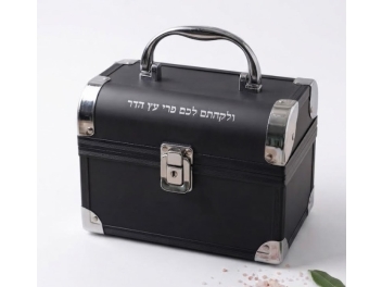 קופסא לאתרוג אלומיניום צבע שחור 17.9x13 ס