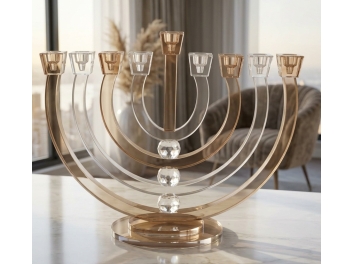 חנוכיה קריסטל 33x27 ס