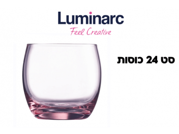 סט 24 כוסות לומינארק דגם סליו נפח 320 מ