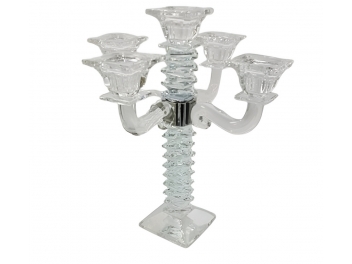 פמוט קריסטל 5 קנים 32 ס