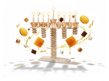 חנוכיית קריסטל 33x36 ס