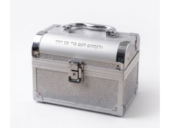 קופסא לאתרוג אלומיניום צבע כסוף 17.9x13 ס