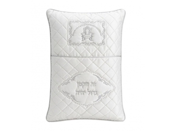 כרית לברית סאטן לבן 70x47 ס