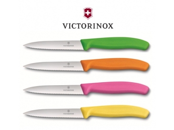 רביעיית סכיני ירקות צבעוניים – להב שפיץ משונן VICTORINOX / ויקטורינוקס