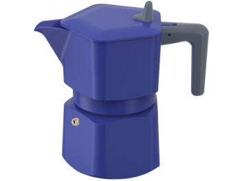 מקינטה אלומיניום 3 כוסות סדרת PENTAEXPRESS מבית Pezzetti צבע כחול