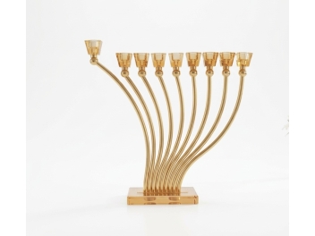 חנוכיה מתכת עם קריסטל 32x10x36 ס