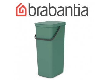 SORT & GO פח הפרדה 40 ליטר פלסטיק, ירוק - Brabantia