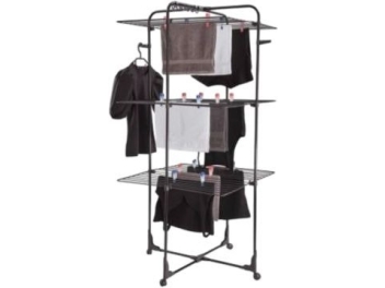 *משלוח חינם עד הבית* מתקן ייבוש כביסה מגדל Leifheit Black Classic Tower 340