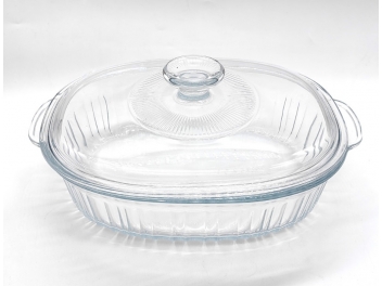 סיר זכוכית מחוסמת אובלי 2.8 ליטר