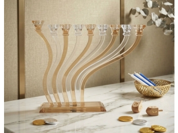חנוכיה קריסטל 43x35 ס