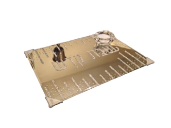 מגש חלה זכוכית 25x35 ס
