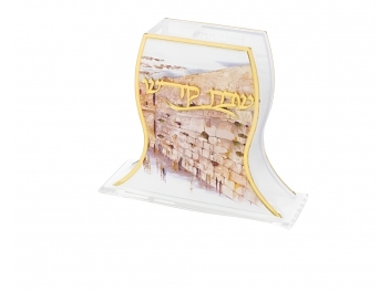 מחזיק גפרורים אקריל ירושלים זהב