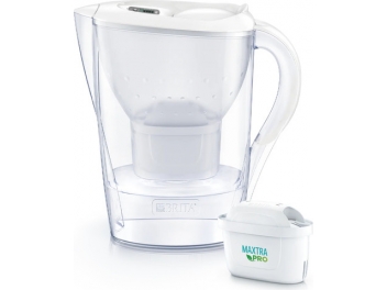 קנקן בריטה Brita Marella בנפח 2.4 ליטר ופילטר MAXTRA PRO ALL-IN-1 לבן/כחול