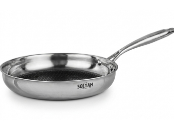 מחבת פרמיום 28 ס''מ מסדרת Trio מבית Soltam עם ציפוי נונסטיק