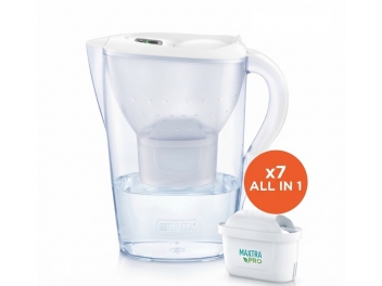  7 פילטר בריטה MAXTRA PRO עם קנקן בריטה Brita Marella בנפח 2.4 ליטר לסינון מים