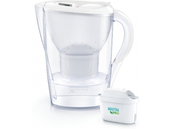 קנקן לטיהור מים כולל 1 פילטר 2.4 ליטר Brita בריטה Marella פילטר MAXTRA כחול/לבן