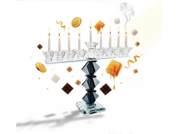 חנוכיה קריסטל 28 ס