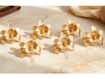 סט 6 טבעות למפיות נורית