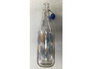 בקבוק זכוכית הרמטי 1 ליטר איטלקי דגם שלכת