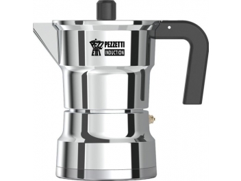 מקינטה אלומיניום 3 כוסות תואם אינדוקציה סדרת SOLIDEXPRESS מבית Pezzetti - אלומיניום