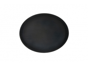 מגש מלצרים אובלי מידות 68x56 ס”מ פלסטיק וגומי שחור