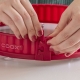 תבנית פאי מתפרקת Quiche dish עם תחתית זכוכית 26 ס”מ אדומה Coox