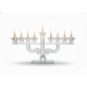 חנוכיה קריסטל דגם כנפיים 19x37 ס"מ