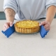 תבנית פאי מתפרקת Quiche dish עם תחתית זכוכית 18 ס”מ כחולה Coox