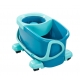 ערכת ניקוי Clean Twist Disc Mop Ergo Mobile and Bucket מבית Leifheit כולל גלגלים דגם 52102