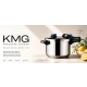 סיר לחץ נירוסטה 7 ליטר קוטר 22 ס"מ מבית KMG