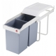 פח אשפה מגירה 28 ליטר Hailo Multi Box Duo L